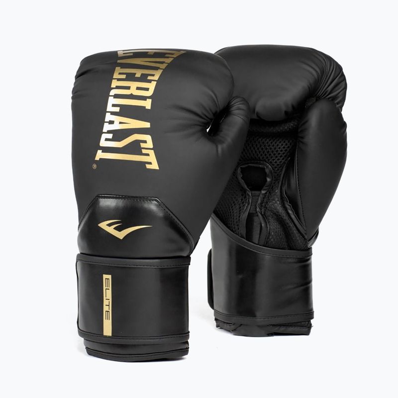Bokso pirštinės Everlast Pro Style Elite 2 black/gold 7