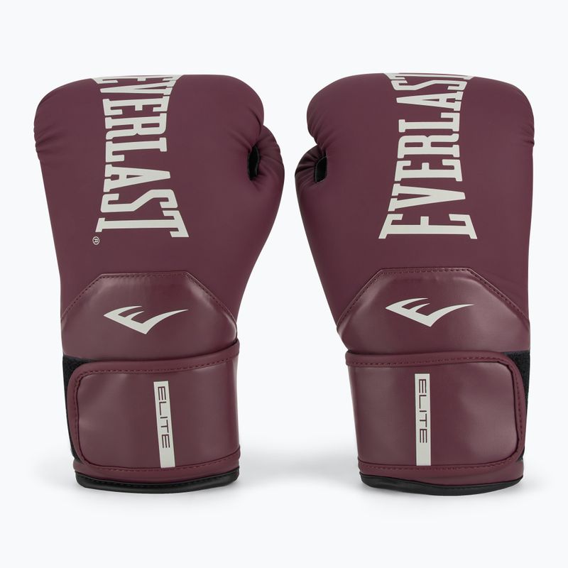 Bokso pirštinės Everlast Pro Style Elite 2 maroon 2