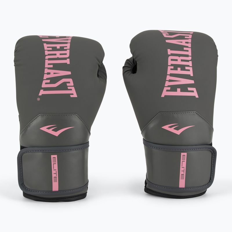 Bokso pirštinės Everlast Pro Style Elite 2 grey/pink 2