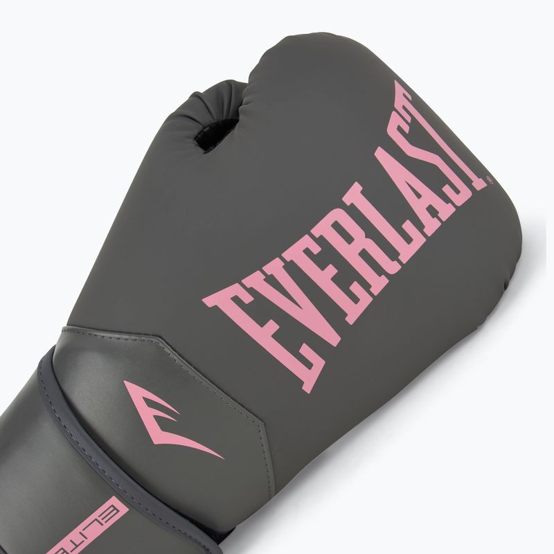 Bokso pirštinės Everlast Pro Style Elite 2 grey/pink 5