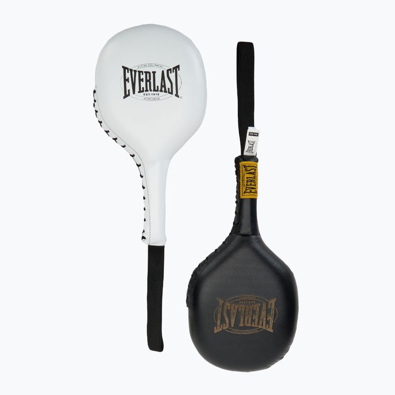 Treniruočių letenos Everlast Striking Paddles 2 szt. black/white 2