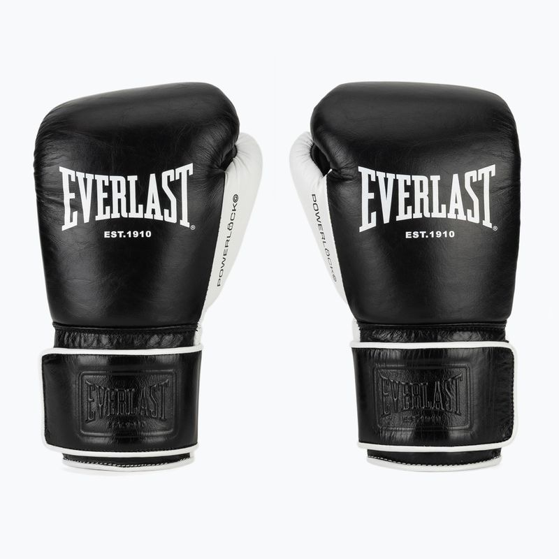 Bokso pirštinės Everlast Powerlock Pro OG H&L black/white 2