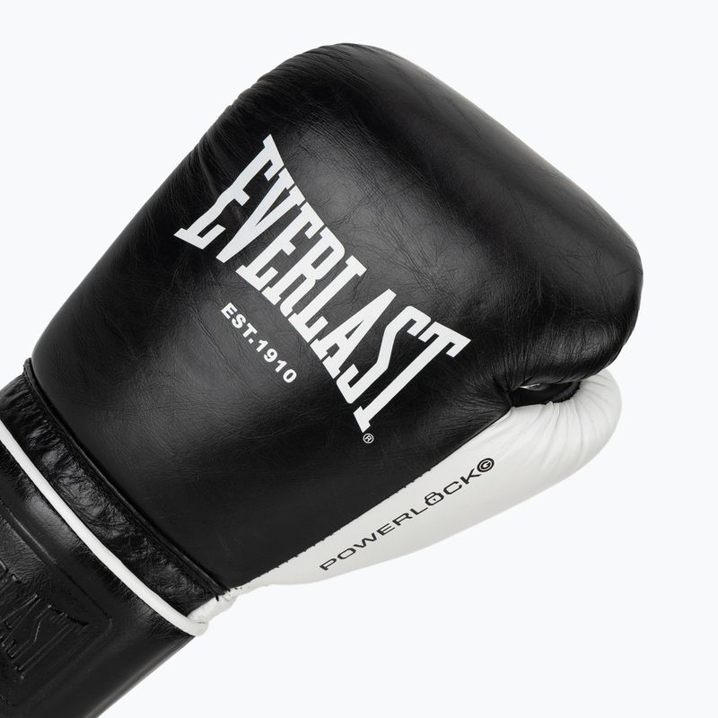 Bokso pirštinės Everlast Powerlock Pro OG H&L black/white 5