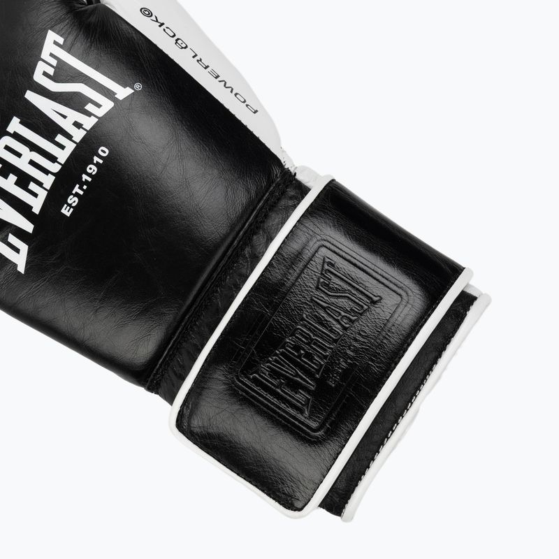 Bokso pirštinės Everlast Powerlock Pro OG H&L black/white 6
