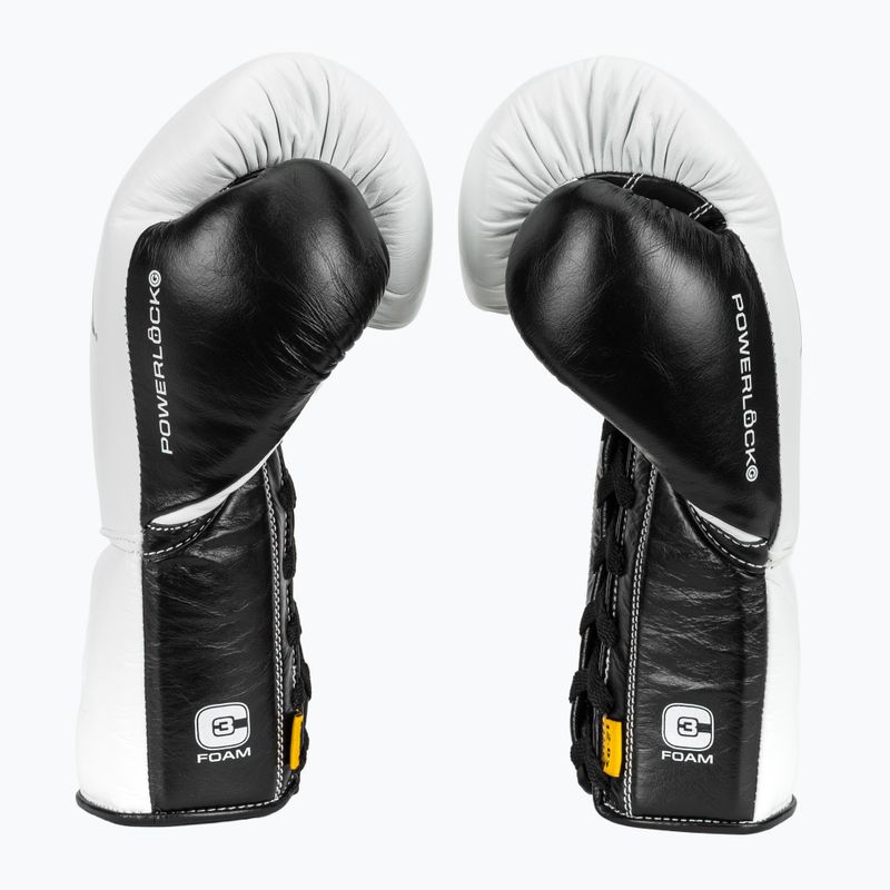 Bokso pirštinės Everlast Powerlock Pro OG Laced white/black 4