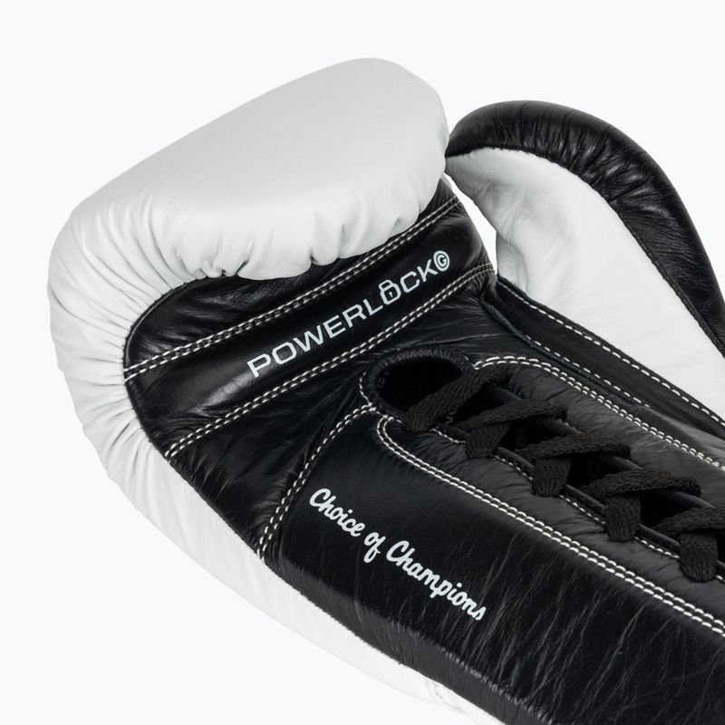 Bokso pirštinės Everlast Powerlock Pro OG Laced white/black 7