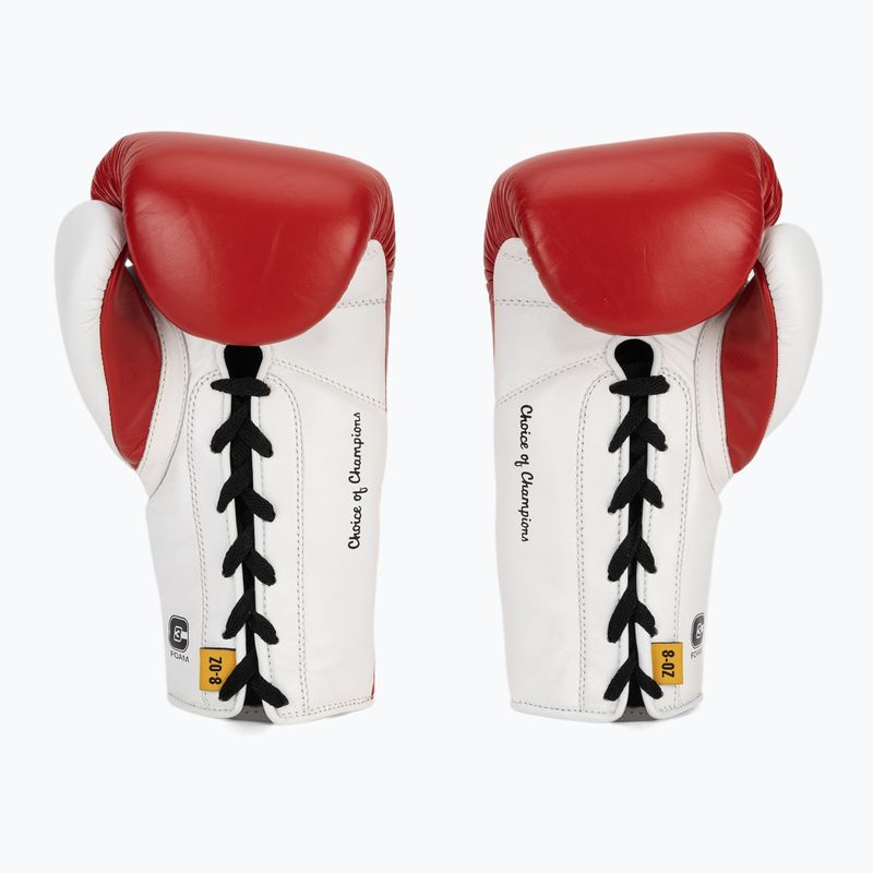 Bokso pirštinės Everlast Powerlock OG Pro Fight red/white 3