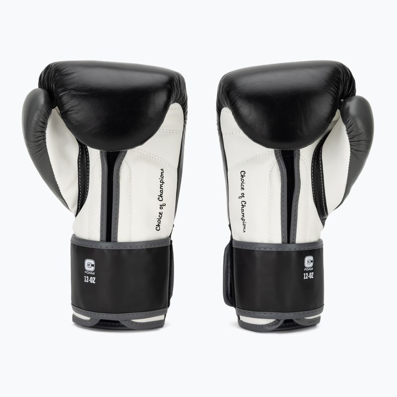 Bokso pirštinės Everlast Powerlock OG H&L Leather Advanced Training black/white 3