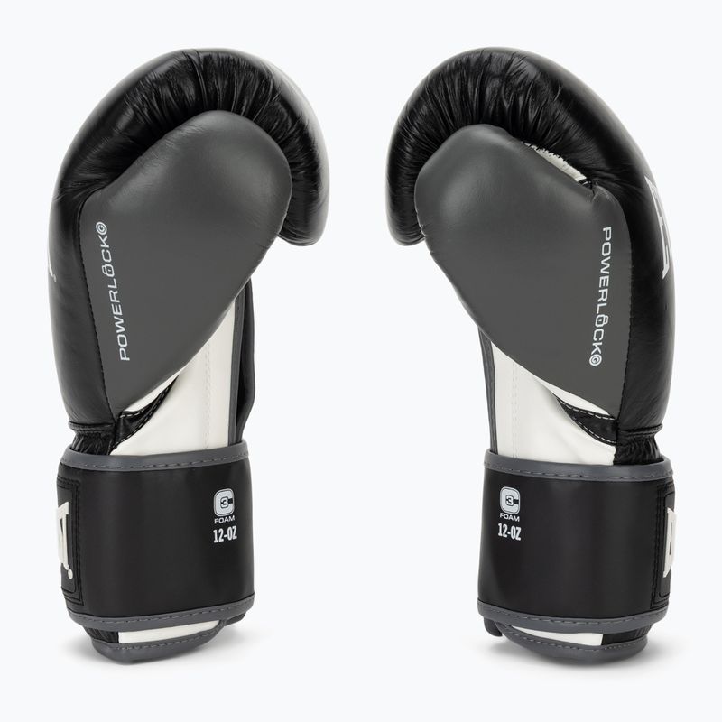Bokso pirštinės Everlast Powerlock OG H&L Leather Advanced Training black/white 4