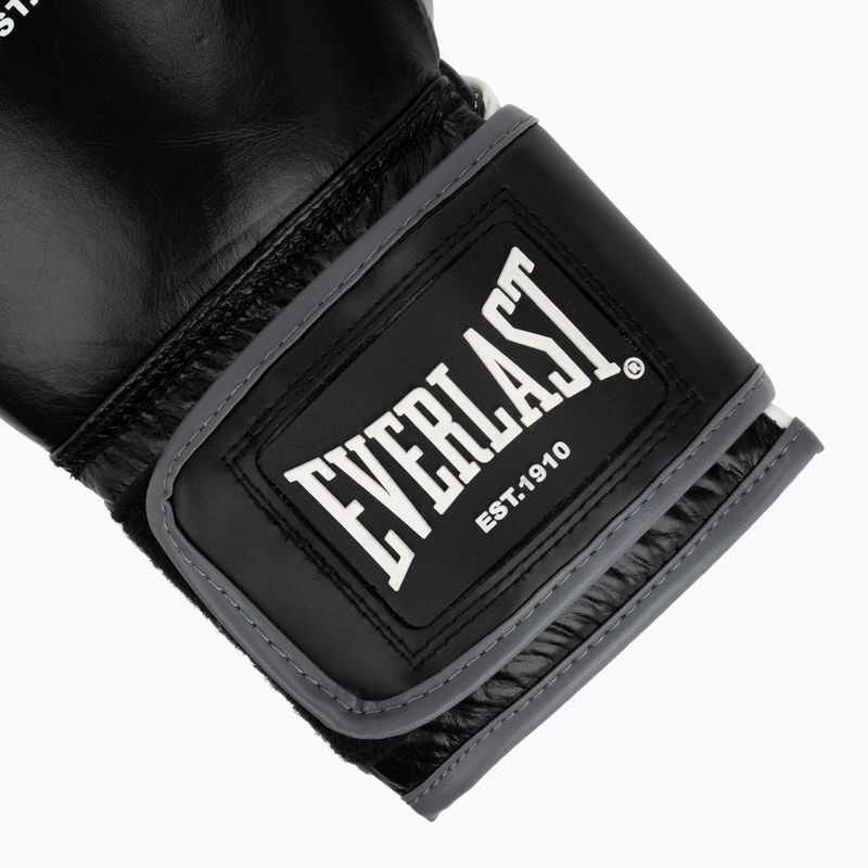 Bokso pirštinės Everlast Powerlock OG H&L Leather Advanced Training black/white 6