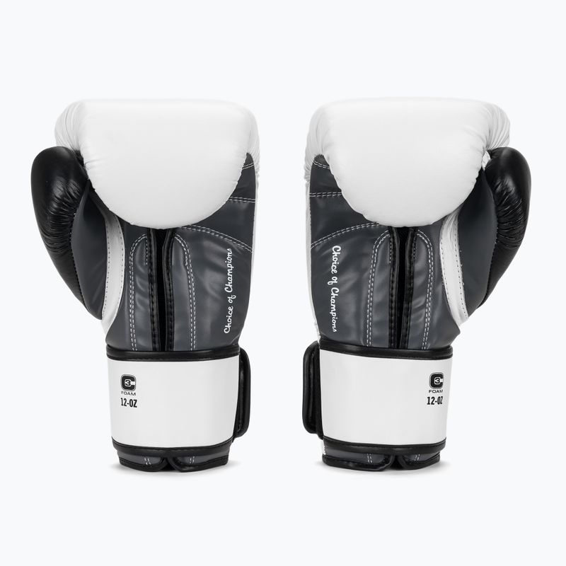 Bokso pirštinės Everlast Powerlock OG H&L Leather Advanced Training white/black 3
