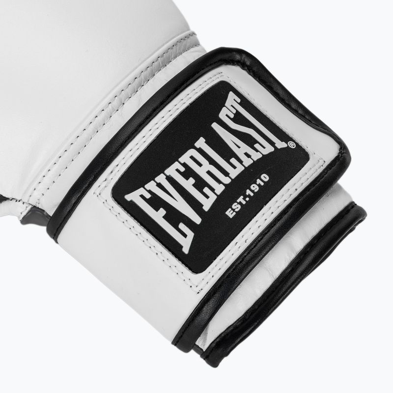 Bokso pirštinės Everlast Powerlock OG H&L Leather Advanced Training white/black 5