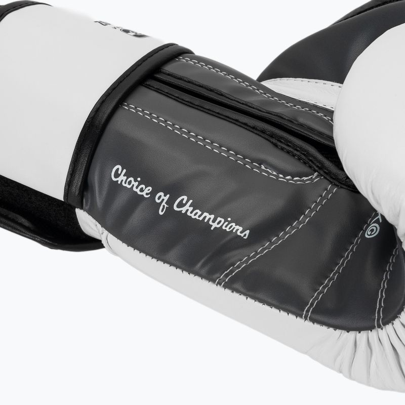 Bokso pirštinės Everlast Powerlock OG H&L Leather Advanced Training white/black 7