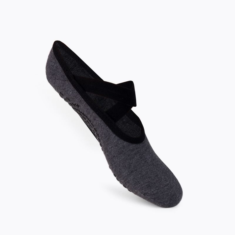 Gaiam moteriškos neslystančios jogos kojinės graphite 63709