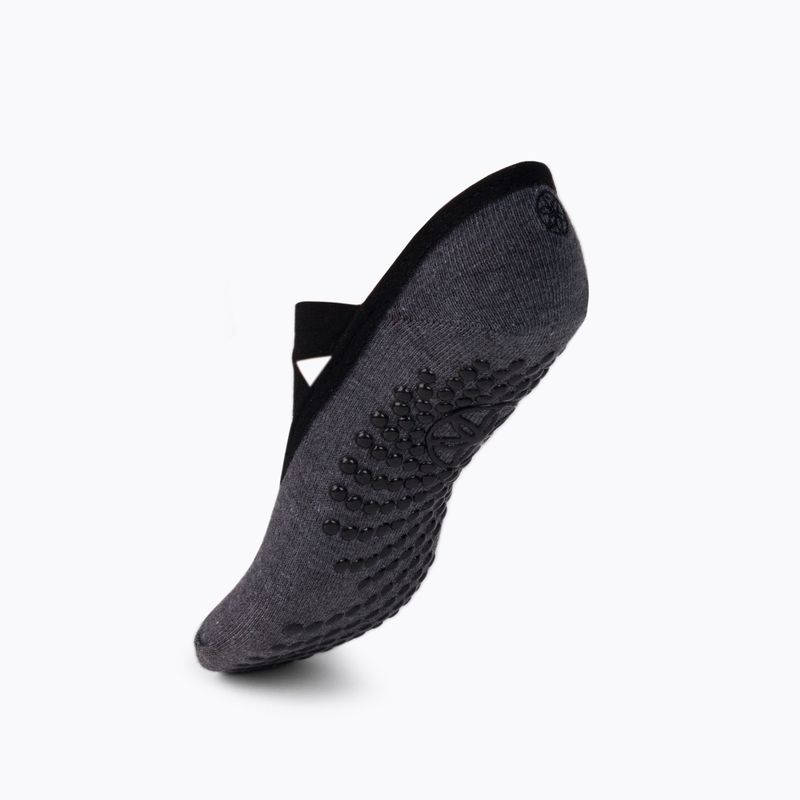 Gaiam moteriškos neslystančios jogos kojinės graphite 63709 3