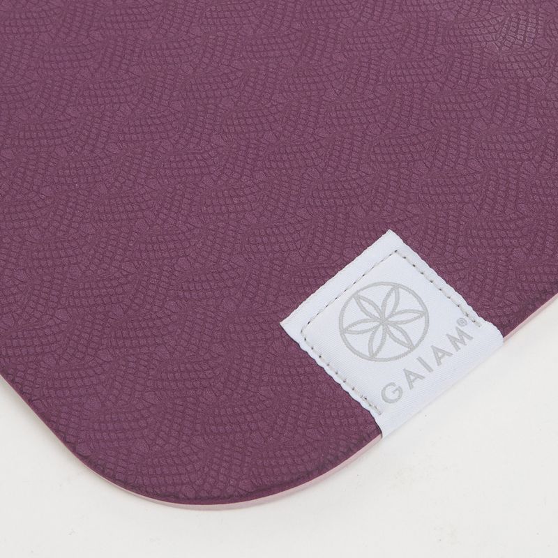 Jogos kilimėlis Gaiam TPE Blush Printed burgndy 3