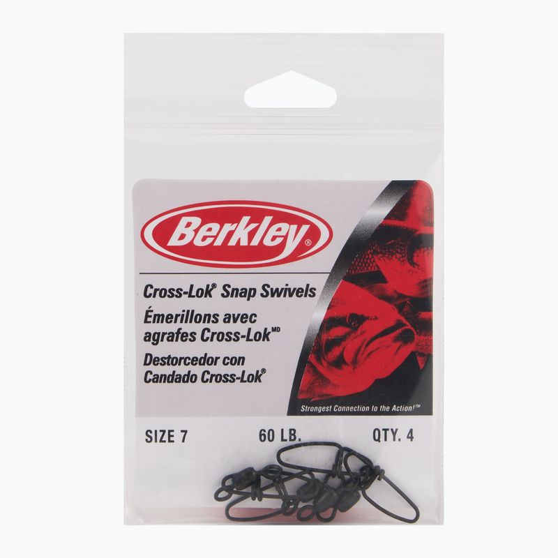 Spiningo suktukai Berkley Mc Mahon Cross-Lok Snap/Swivels 4 vnt.