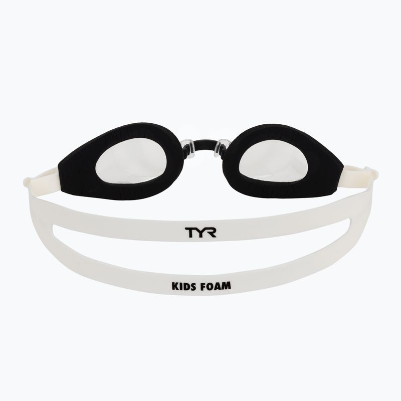 Plaukimo akiniai vaikams TYR Foam Youth clear/black/white 4