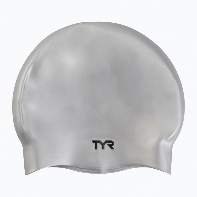 TYR Wrinkle-Free silikoninė plaukimo kepuraitė pilka LCS