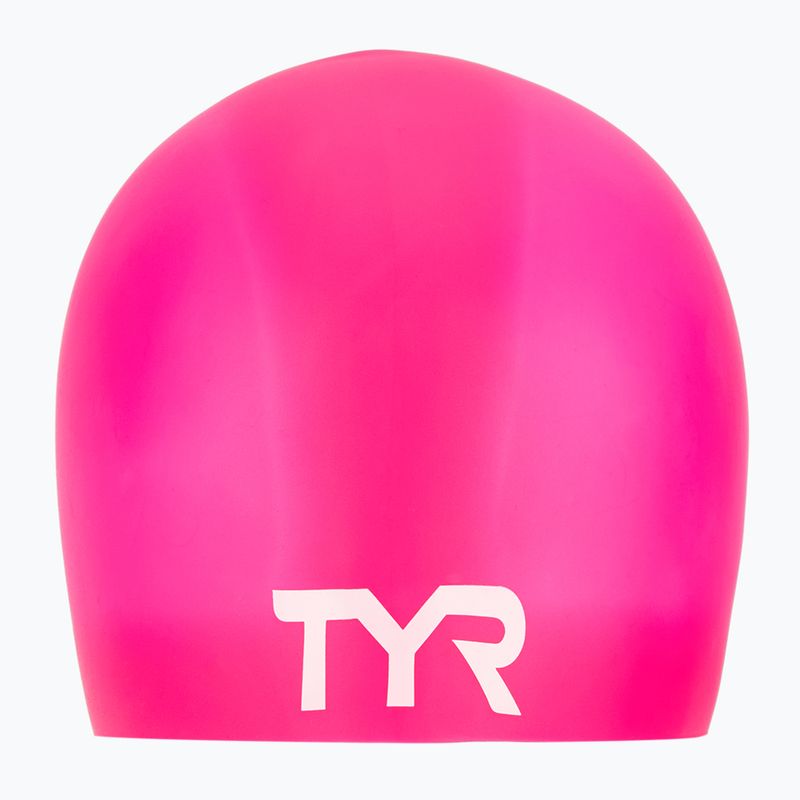 Plaukimo kepuraitė TYR Wrinkle Free Silicone pink