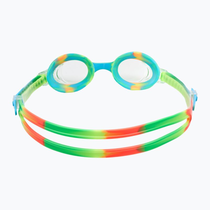 Vaikiški plaukimo akiniai TYR Swimple Tie Dye Non-Mirrored clear/ green/ orange 4
