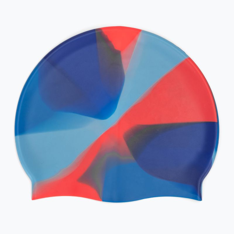 Vaikiška plaukimo kepuraitė TYR Tiedye Silicone Multicolor Jr blue/orange 2