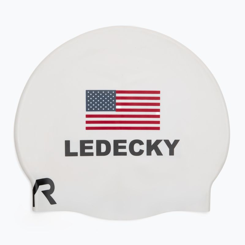Plaukimo kepuraitė TYR Ledecky Silicone white 2