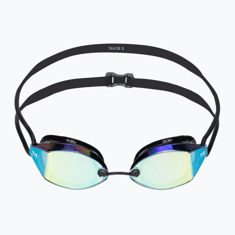 TYR Tracer-X Racing Veidrodiniai aukso/juodos spalvos plaukimo akiniai LGTRXM_751 2