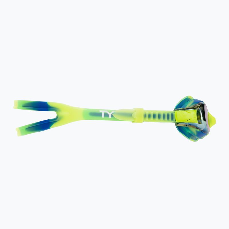 Vaikiški plaukmo akiniai TYR Swimple Tie Dye Mirrored gold/green/blue 3