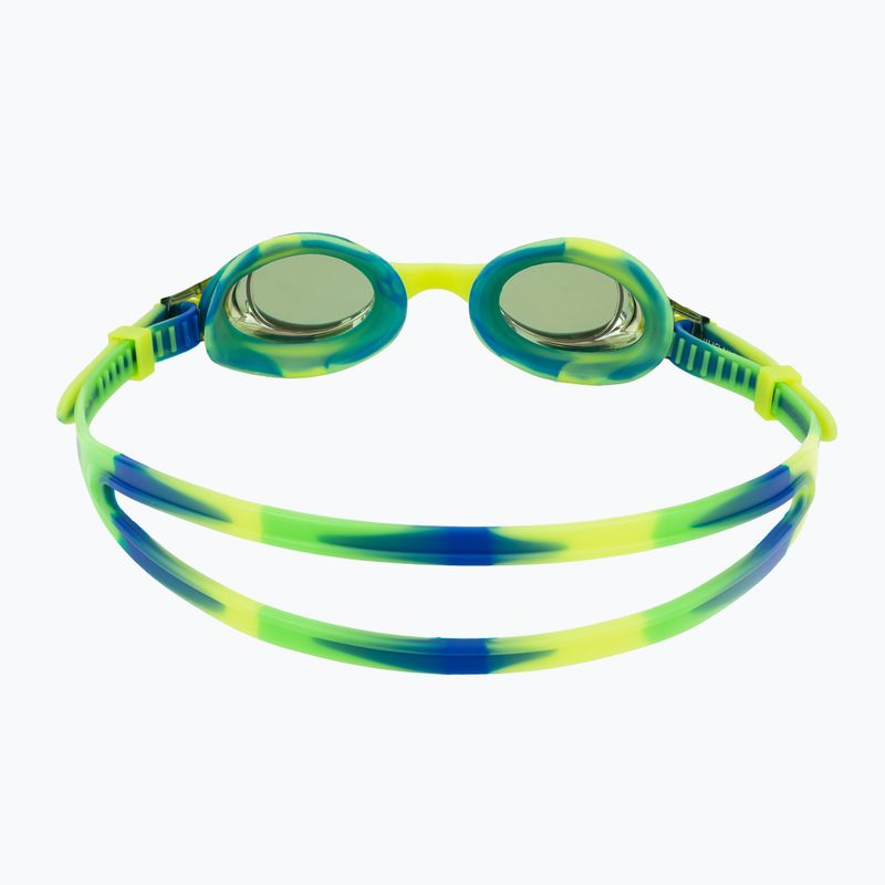 Vaikiški plaukmo akiniai TYR Swimple Tie Dye Mirrored gold/green/blue 4