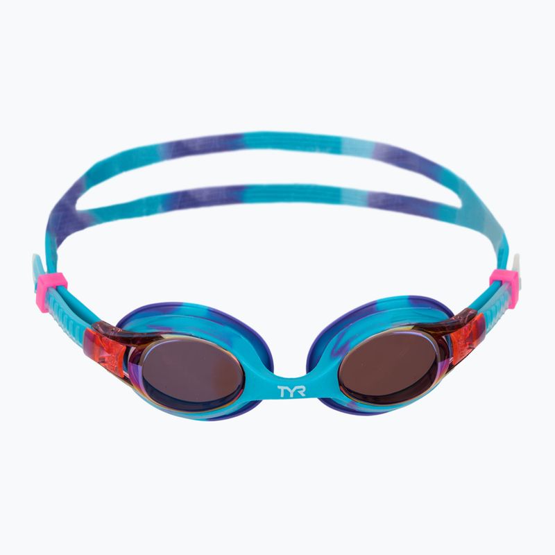Vaikiški plaukmo akiniai TYR Swimple Tie Dye Mirrored purple/turqoise/purple 2