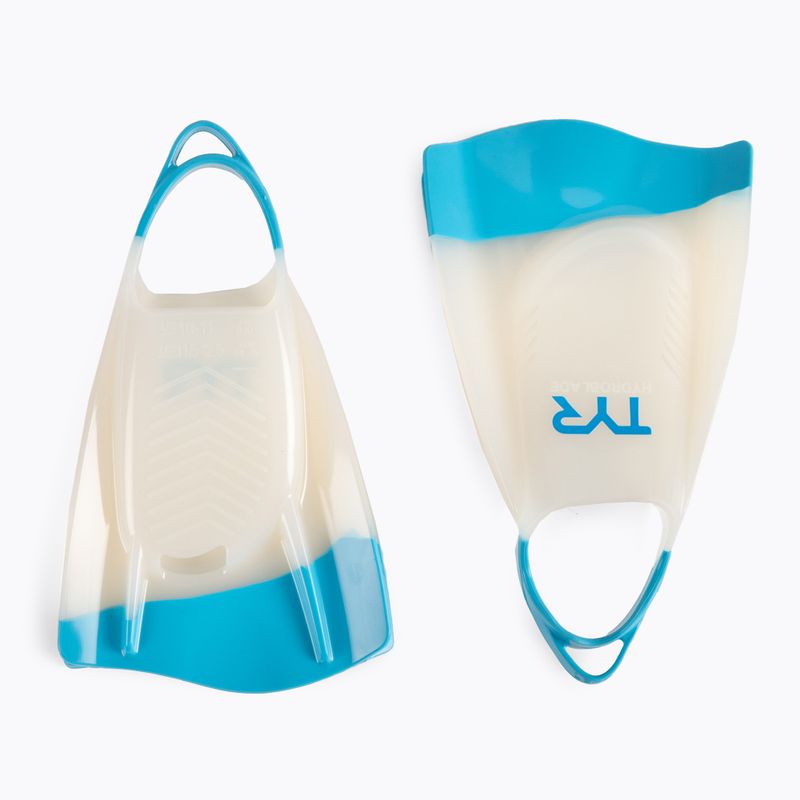 TYR Hydroblade plaukimo pelekai baltos ir mėlynos spalvos LFHYD 2