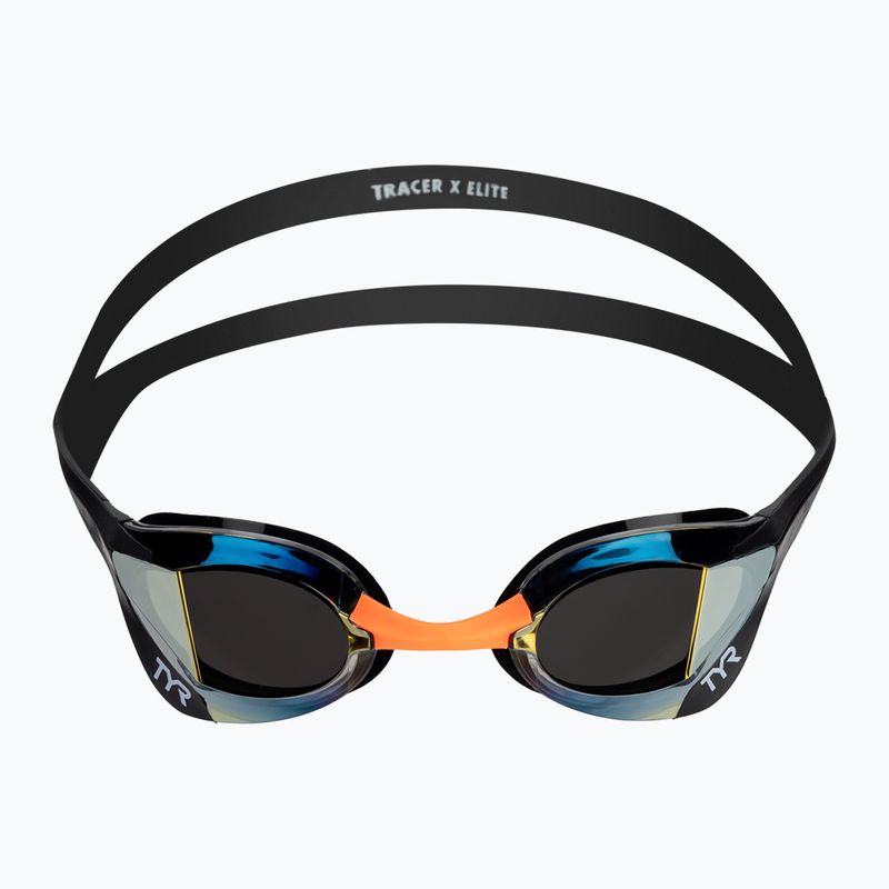 Plaukimo akiniai TYR Tracer-X Elite Mirrored gold/black 3