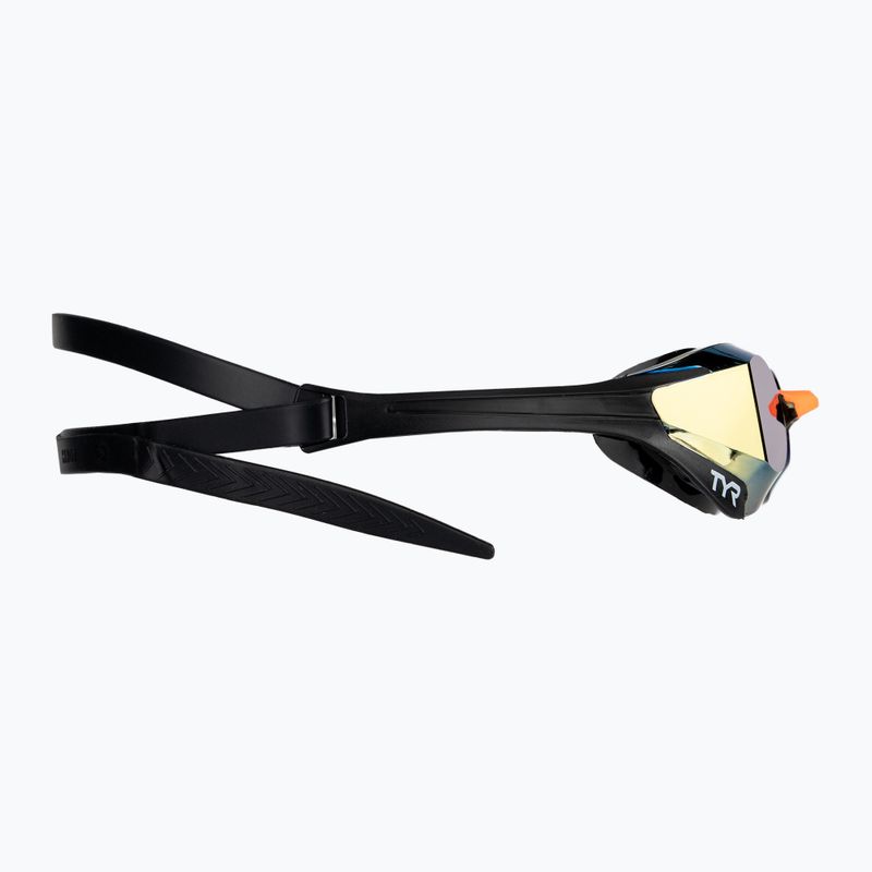Plaukimo akiniai TYR Tracer-X Elite Mirrored gold/black 4
