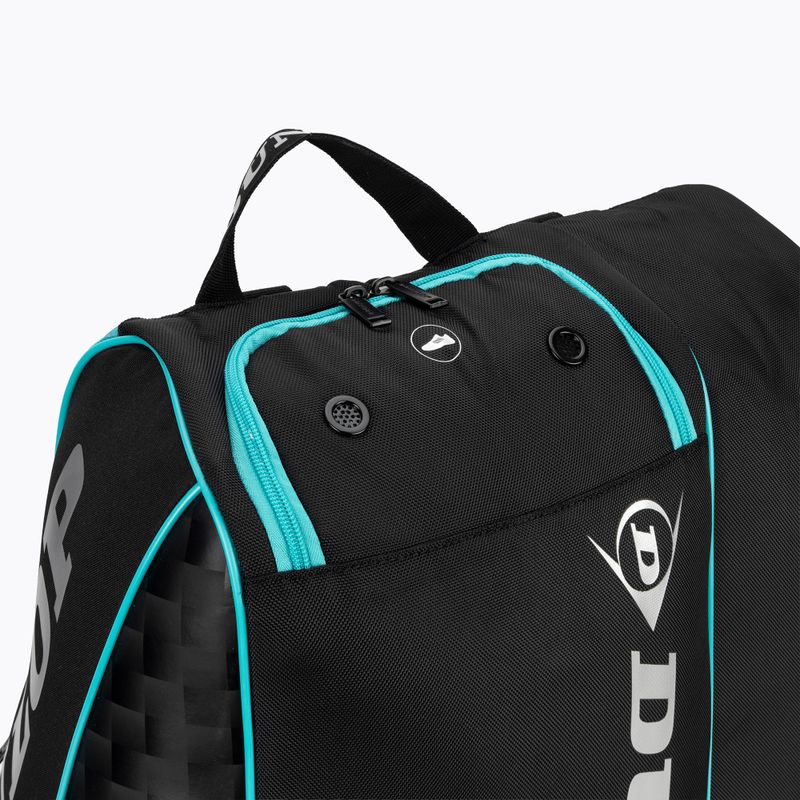 Krepšys padelio raketėms Dunlop Padel Elite black/petrol 10
