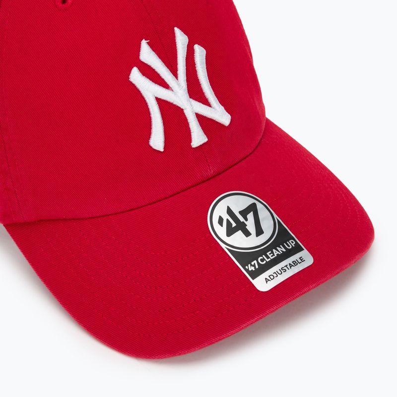 Kepuraitė su snapeliu 47 Brand MLB New York Yankees CLEAN UP red 3