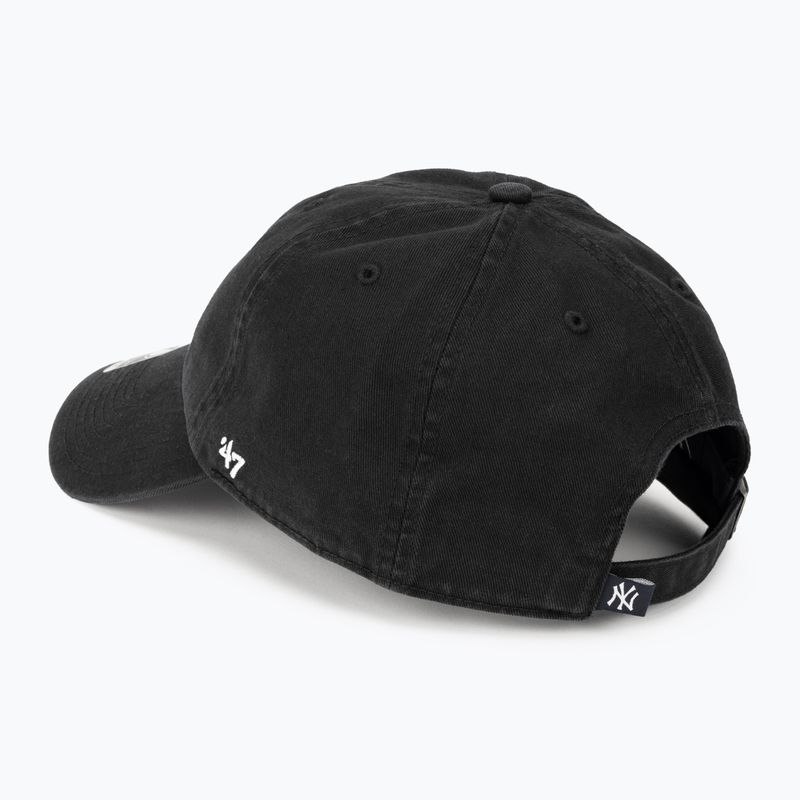 Kepurė su snapeliu 47 Brand MLB New York Yankees CLEAN UP B-RGW17GWSNL black 3