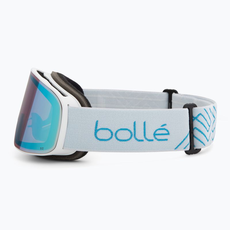 Slidinėjimo akiniai Bollé Nevada Small white metalic blue matte/azure 4