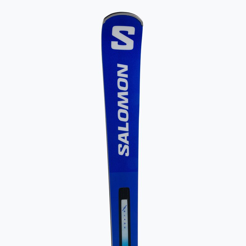 Salomon S Race GS 10 + M12 GW mėlynos ir baltos spalvos kalnų slidės L47038300 8