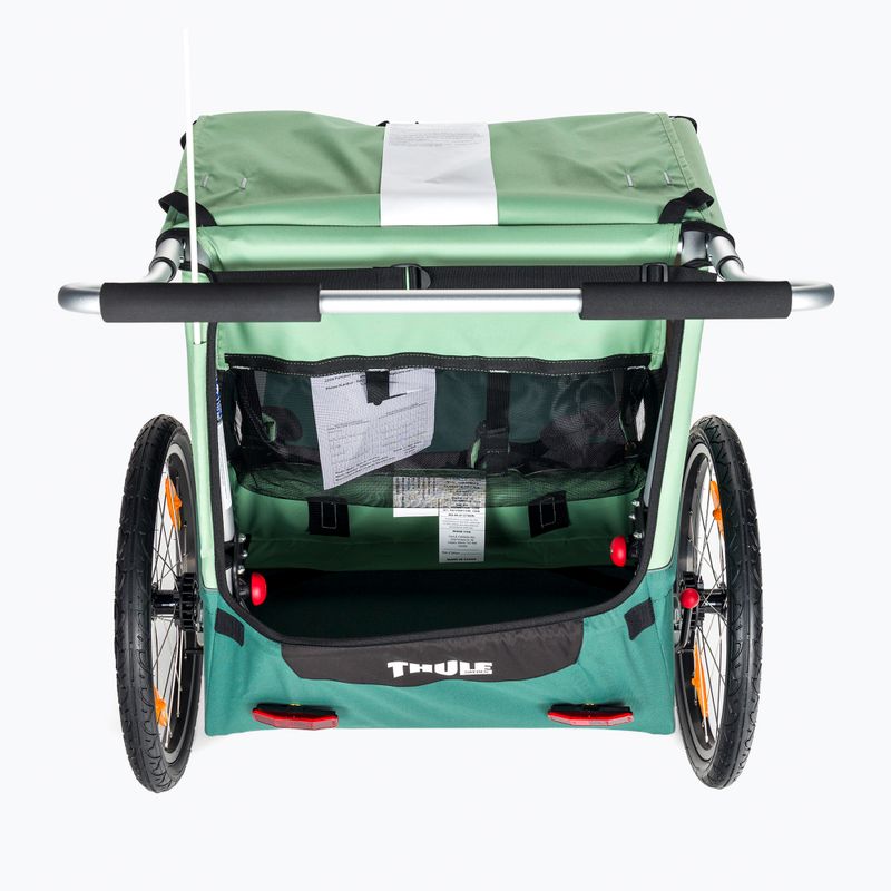 Thule Coaster XT dviračių priekaba+vaikiškas vežimėlis dvivietis žalias 10101820 4