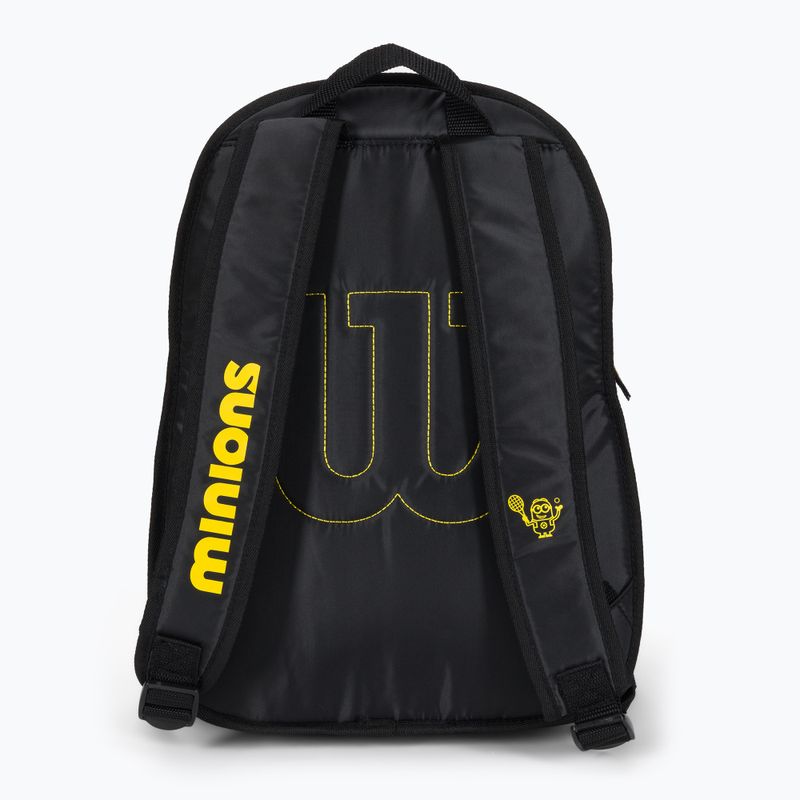 Wilson Minions JR vaikiška teniso kuprinė juoda ir geltona WR8014001 3