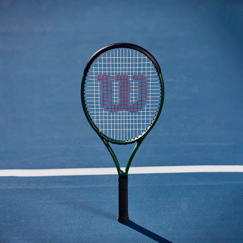 Wilson Blade 25 V8.0 vaikiška teniso raketė juoda-žalia WR079310U 7