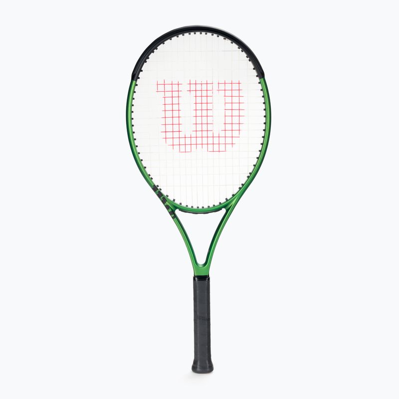 Wilson Blade 26 V8.0 vaikiška teniso raketė juoda-žalia WR079210U