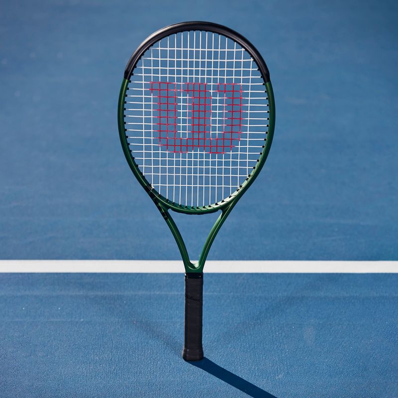 Wilson Blade 26 V8.0 vaikiška teniso raketė juoda-žalia WR079210U 7