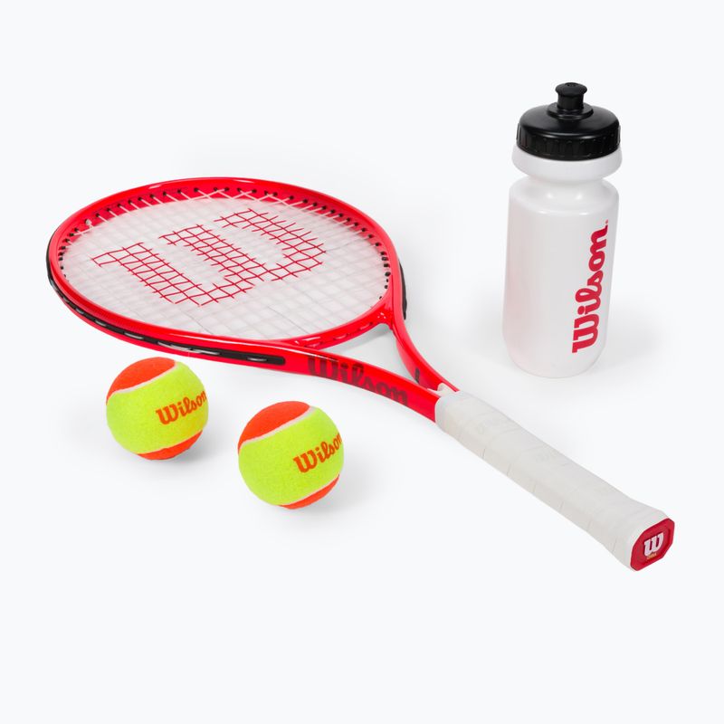 Wilson Roger Federer vaikų teniso pradinis rinkinys 25 raudonos spalvos WR082910F 10