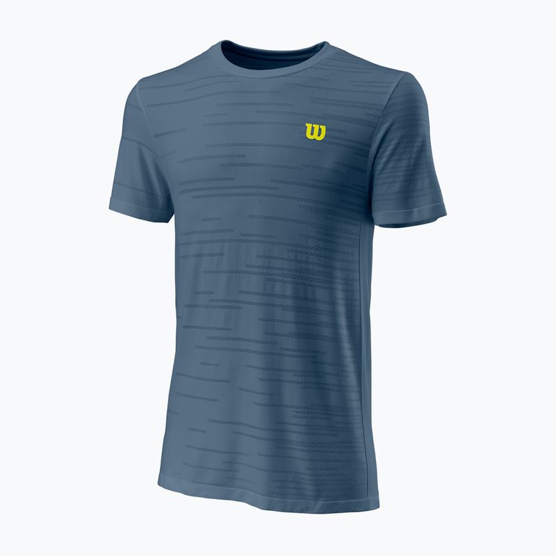 Vyriški teniso marškinėliai Wilson KAOS Rapide SMLS Crew II blue WRA813802