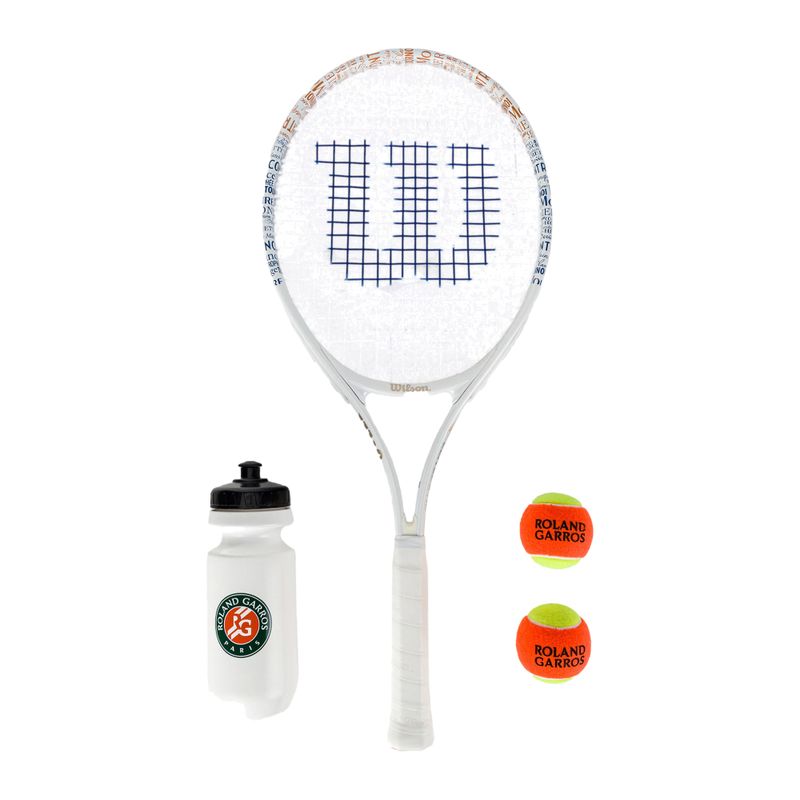 Wilson Roland Garros Elite 25 vaikų teniso rinkinys oranžinės ir baltos spalvos WR086810F
