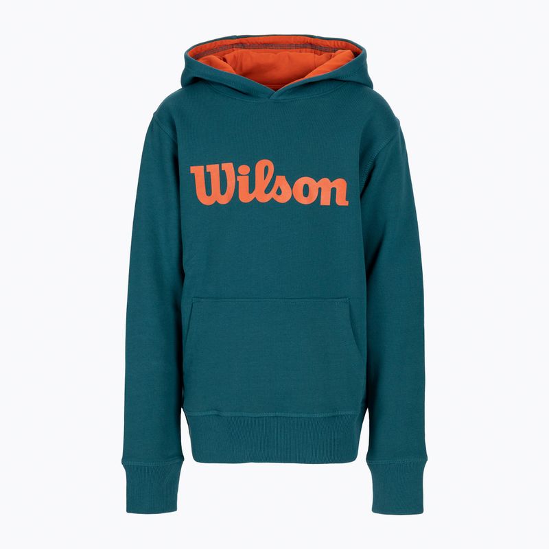 Vaikų Wilson Tennis Script medvilninė striukė su gobtuvu mėlyna WRA769219