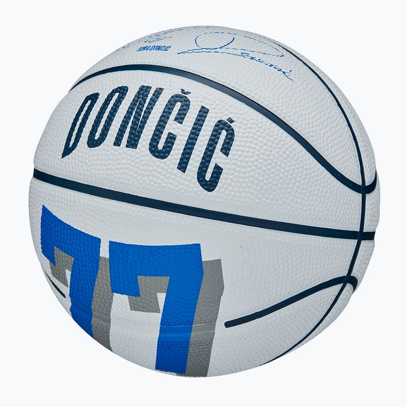Wilson NBA Player Icon Mini Luka krepšinio kamuolys WZ4007701XB3 dydis 3 4