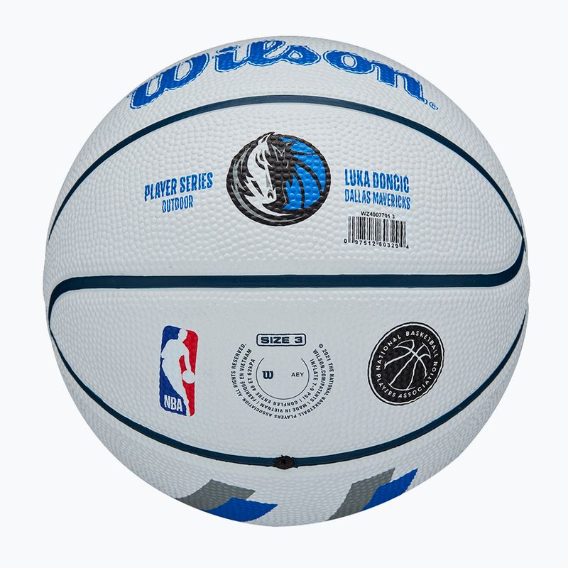 Wilson NBA Player Icon Mini Luka krepšinio kamuolys WZ4007701XB3 dydis 3 6